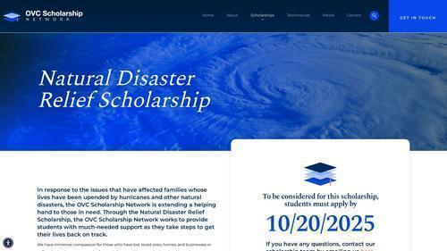 Natural Disaster Relief Scholarship