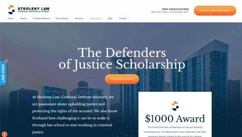 Defenders of Justice Scholarship