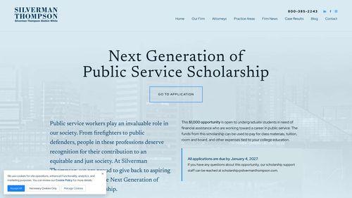 Next Generation of Public Service Scholarship