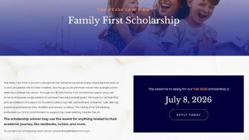 Family First Scholarship
