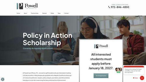 Policy in Action Scholarship