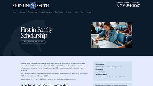 First-in-Family Scholarship
